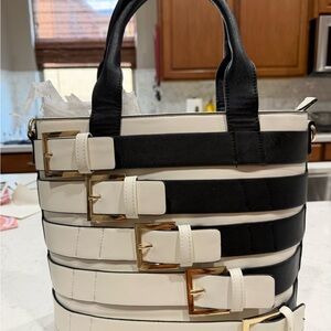 Stylish Black and White Women's Bag